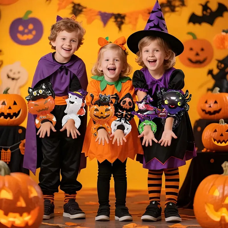 Halloween Pumpkin Wrist Balloons (50pcs)-4