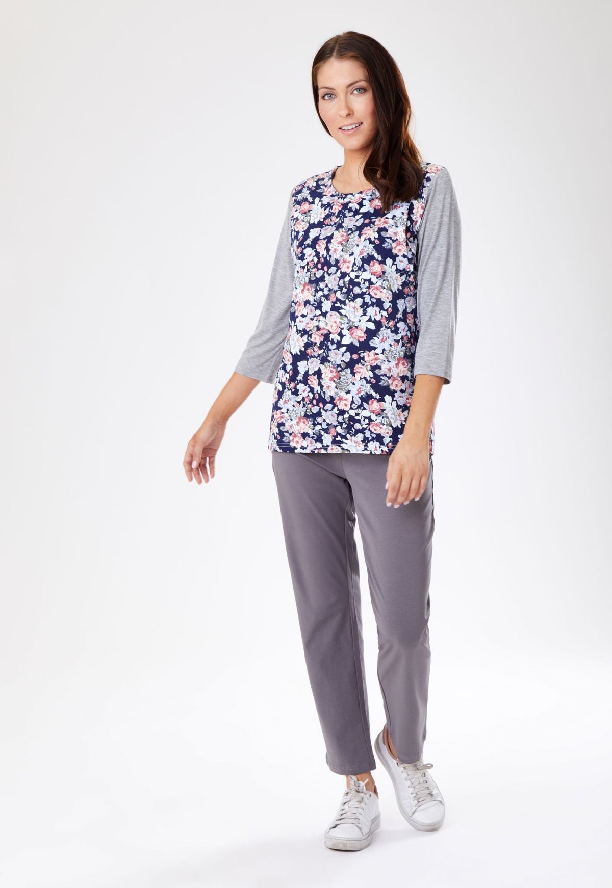 Freya Floral Breastfeeding Top-4