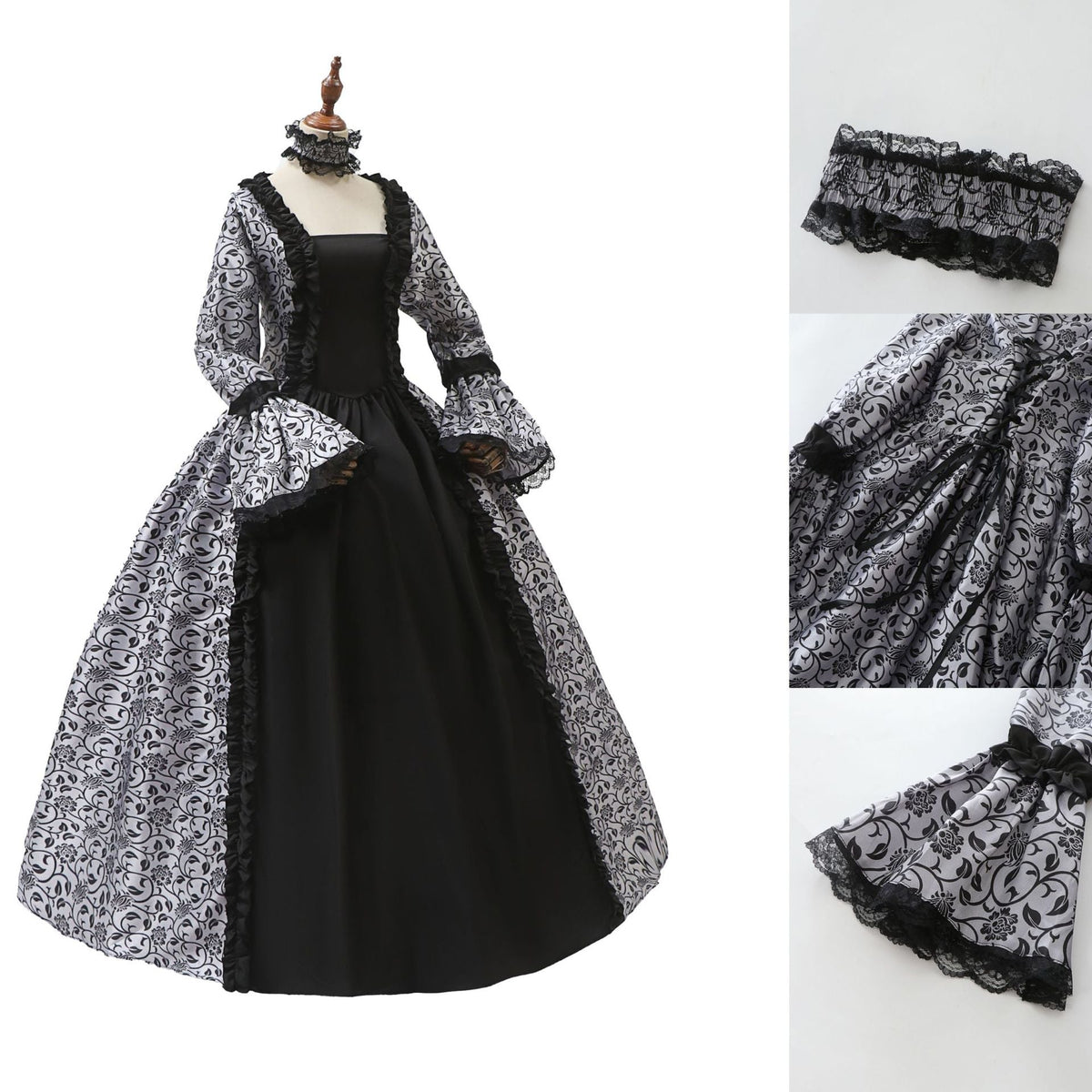 Halloween Victorian Retro Dress-1