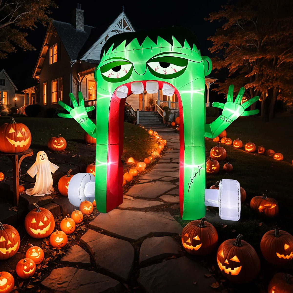 Frankenstein Halloween Inflatable Yard Decoration-4