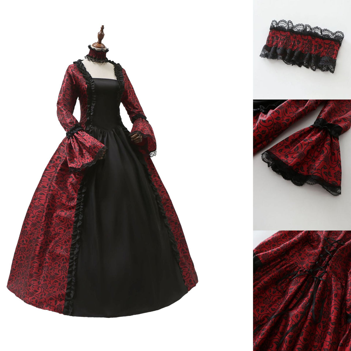 Halloween Victorian Retro Dress-7