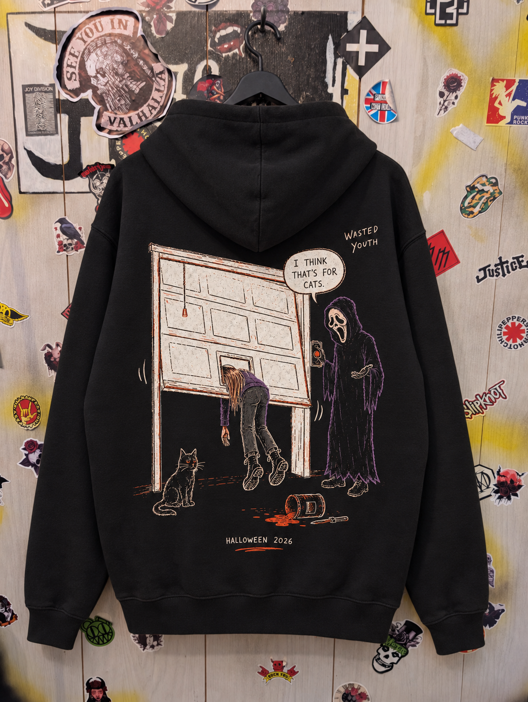 Wasted Youth Halloween Doorway Hoodie-0