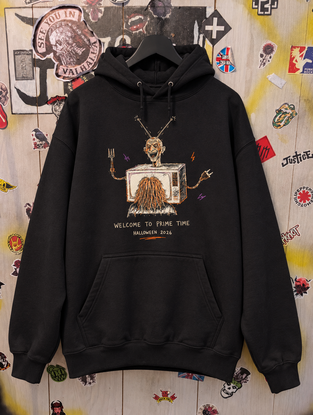 Wasted Youth Halloween Campfire Hoodie-1