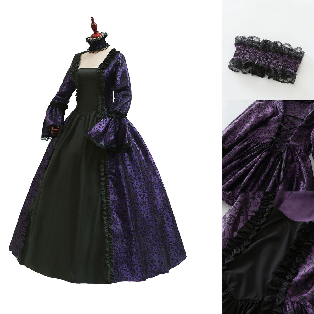 Halloween Victorian Retro Dress-6