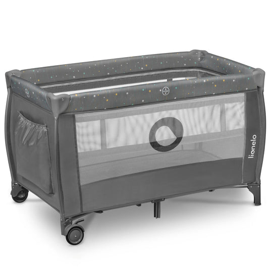 Lionelo Stefi Plus kétszintes utazóágy - Grey Multicolor-0