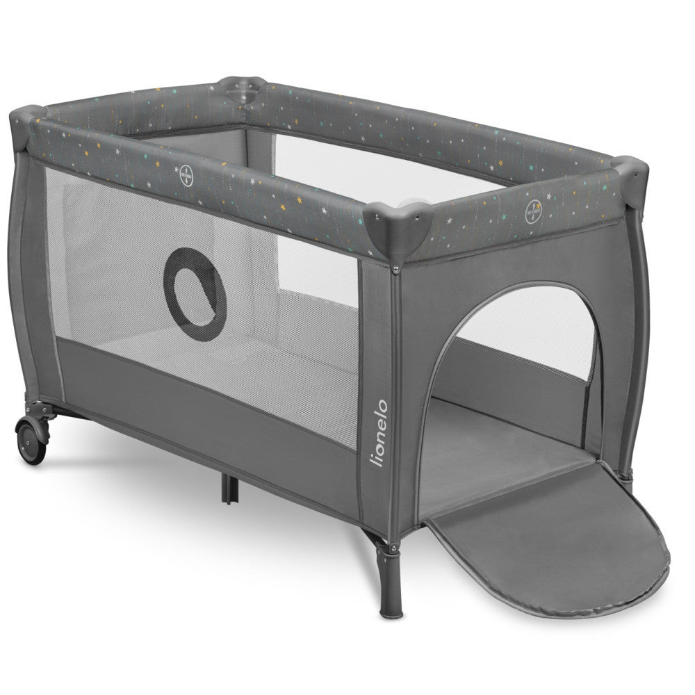 Lionelo Stefi Plus kétszintes utazóágy - Grey Multicolor-1