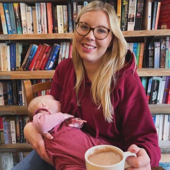Burgundy Fleece-Lined Breastfeeding Hoodie | Nursing Hoodie-2