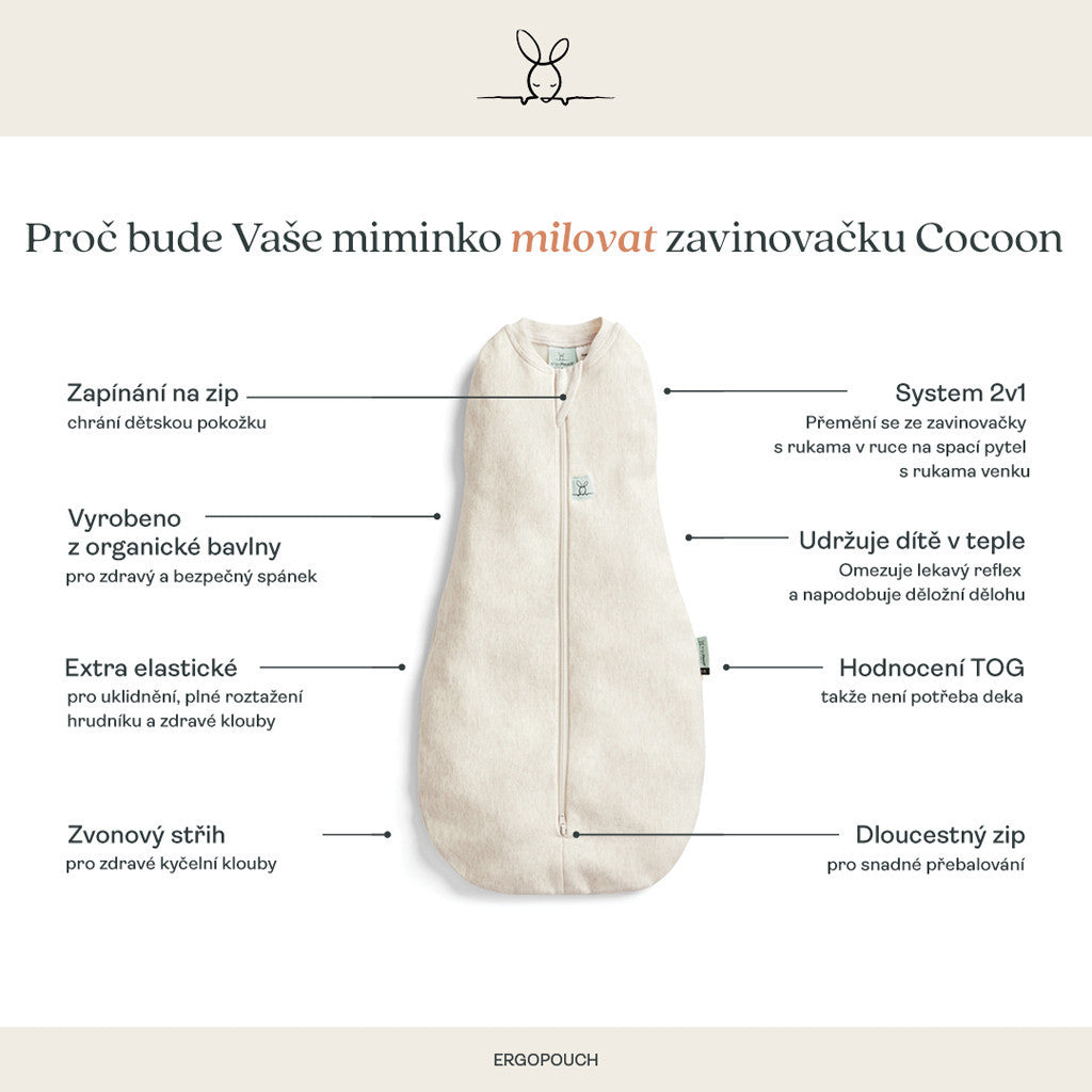 ERGOPOUCH Pólya és hálózsák 2 az 1-ben Cocoon 3-6hó 6-8kg 1,0tog - Melody-7