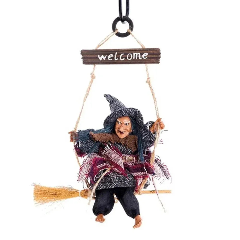 Halloween Hanging Witch Dolls Prop-0