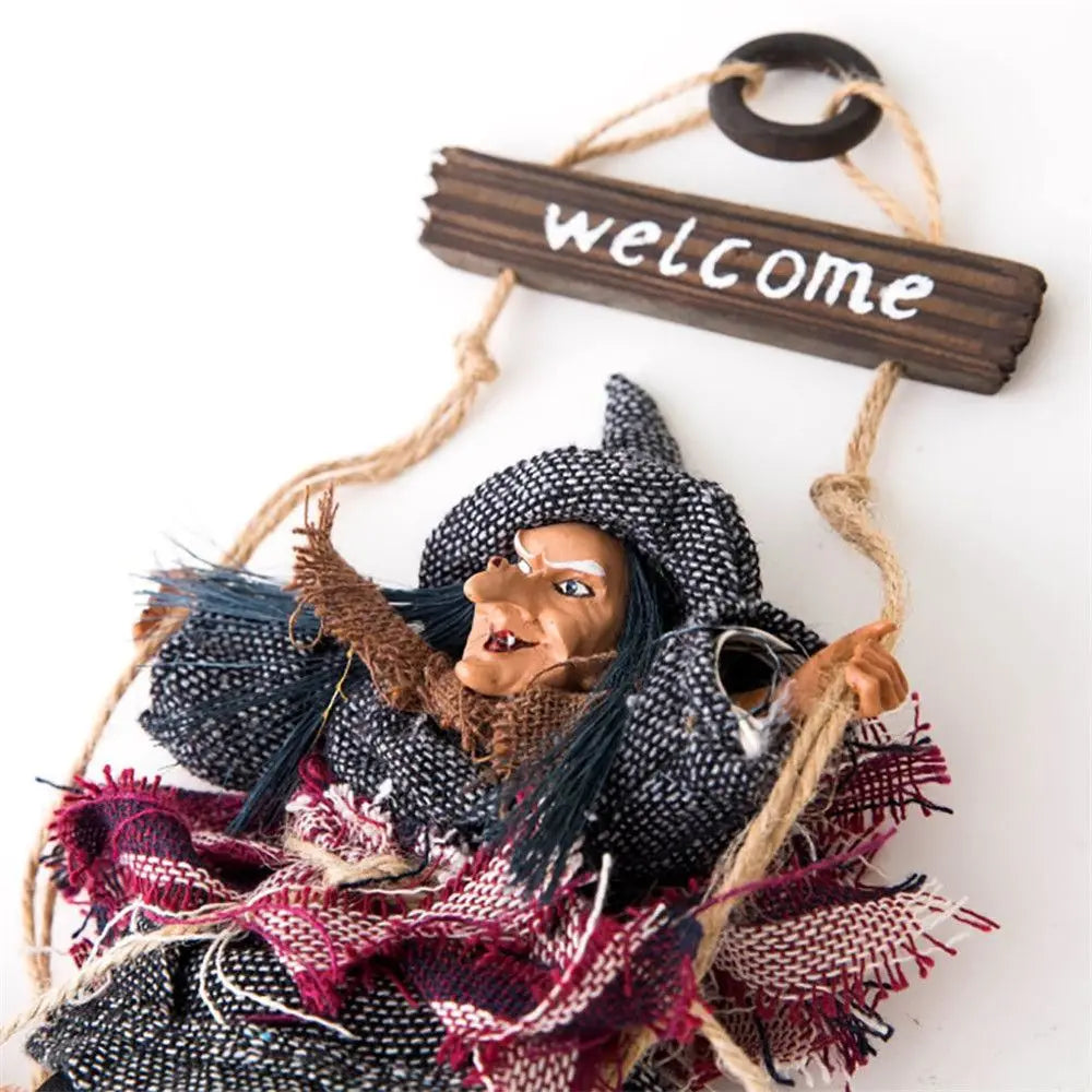 Halloween Hanging Witch Dolls Prop-1