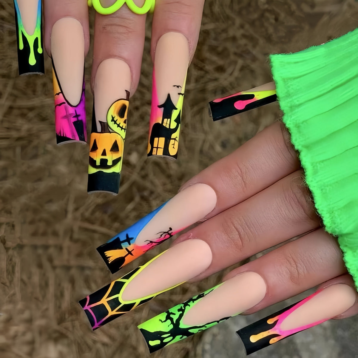 Halloween Press-On Nails-1
