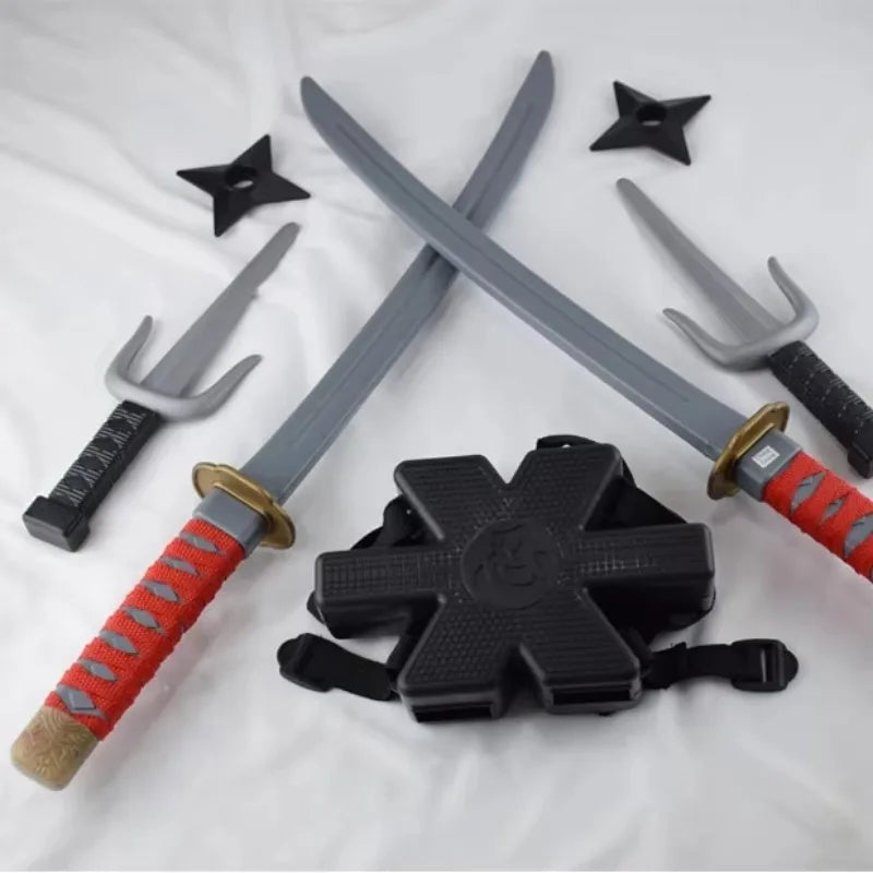 Halloween Samurai Ninja Sword Set 7 Pieces-3