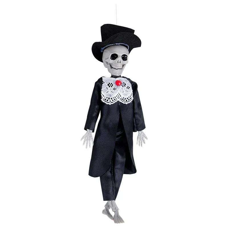 Halloween Groom Skeleton Ornaments-0