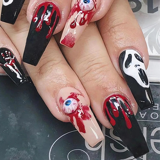 Hauntingly Chic Press-Ons for Halloween-0