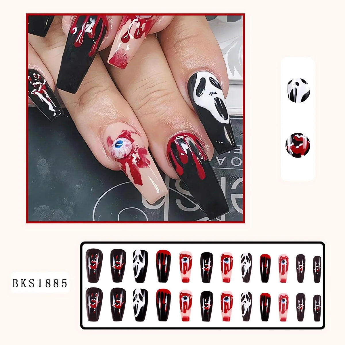Hauntingly Chic Press-Ons for Halloween-1
