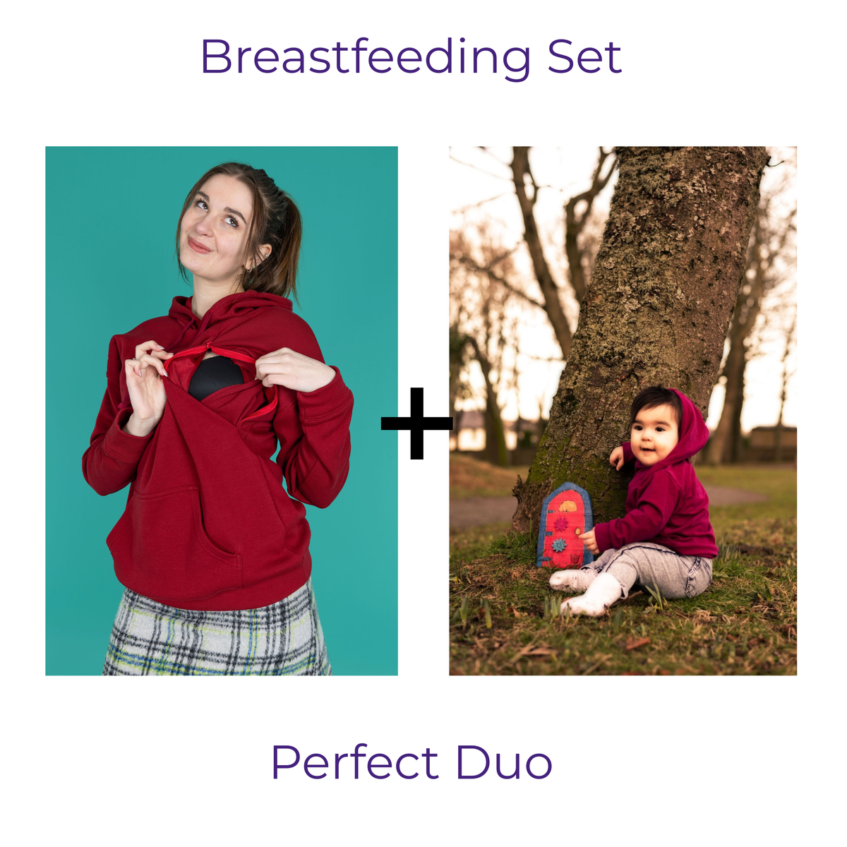 The Breastfeeding Mum and Me Hoodies-0