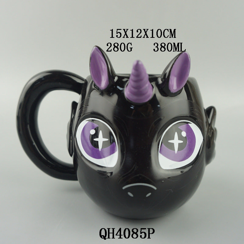 Ceramic Unicorn Halloween Mug-6