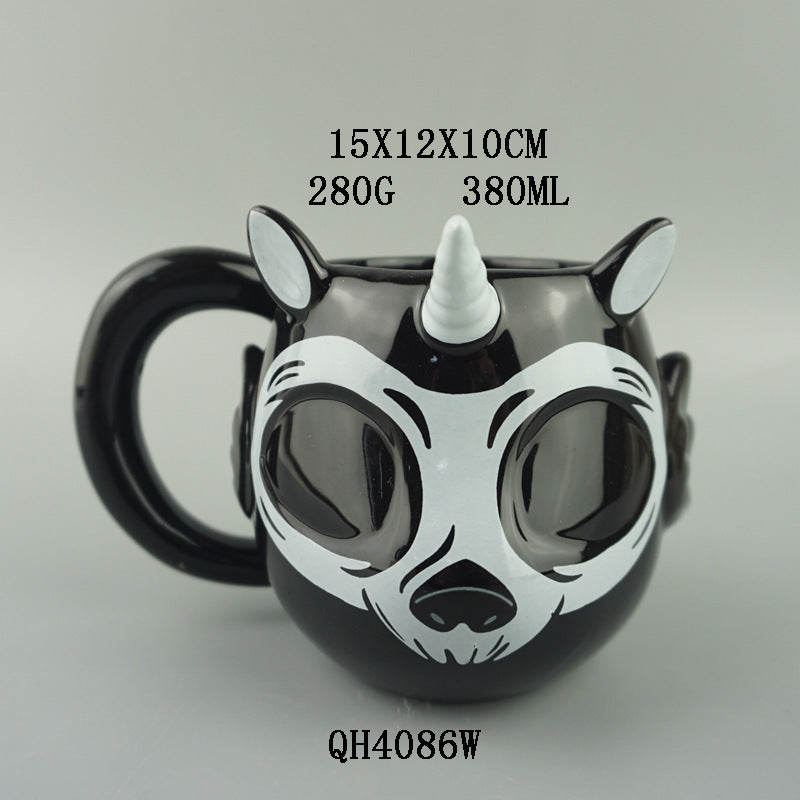 Ceramic Unicorn Halloween Mug-5