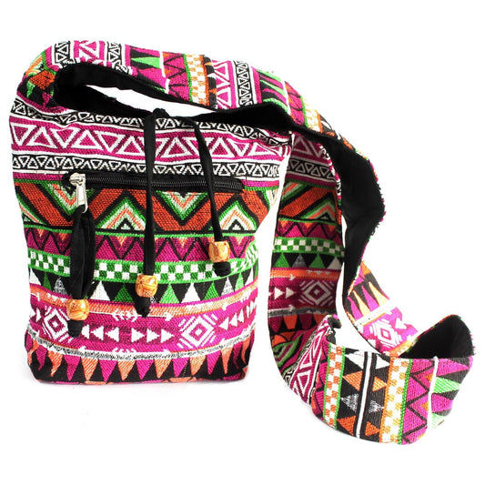 Jacquard Bag - Pink Sling Bag-0
