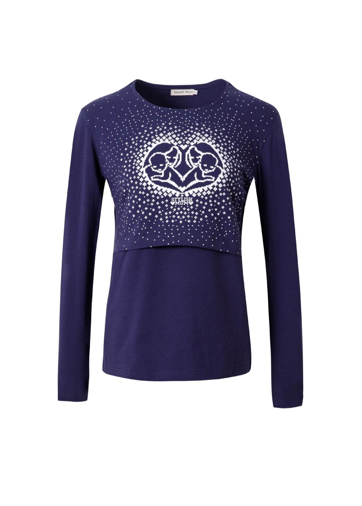 Blue Heart Breastfeeding Top-3