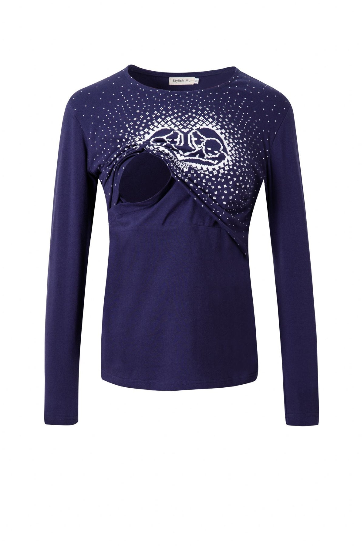 Blue Heart Breastfeeding Top-4