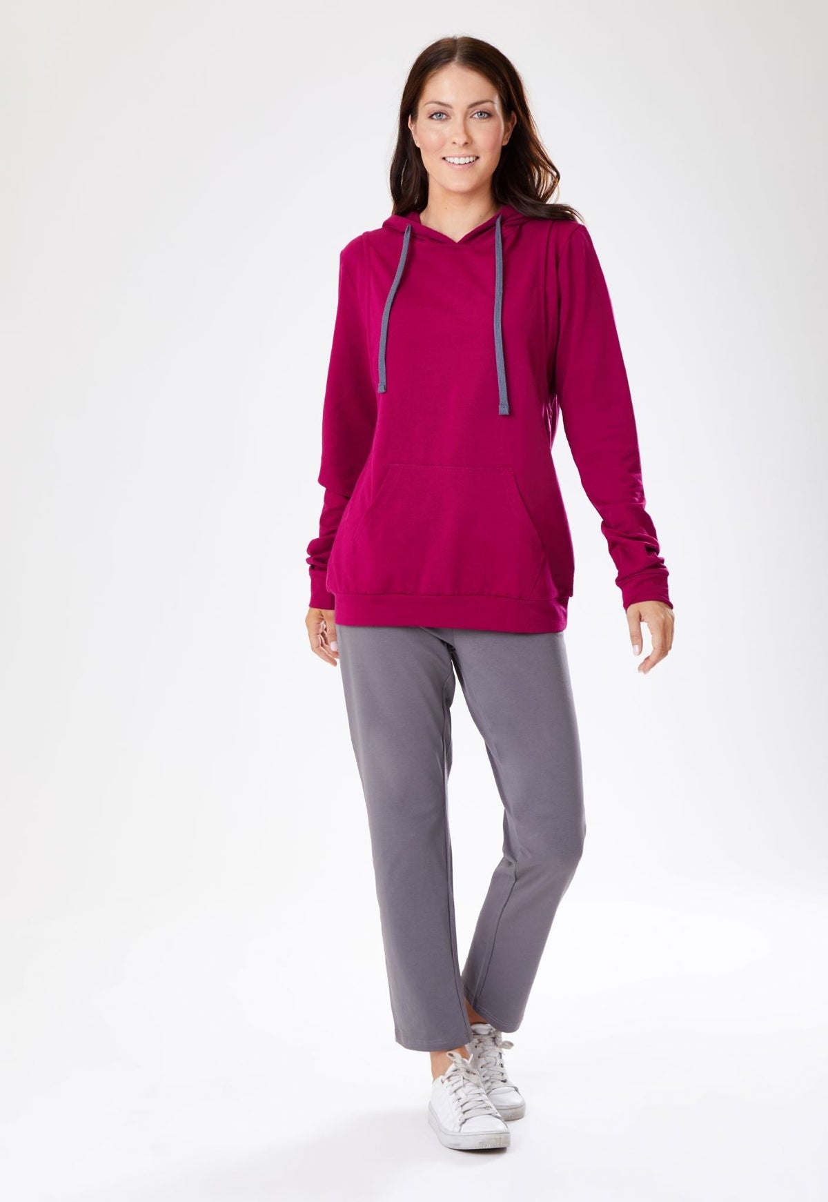 Burgundy Breastfeeding Hoodie-1