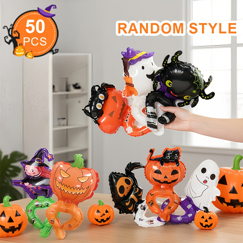 Halloween Pumpkin Wrist Balloons (50pcs)-1