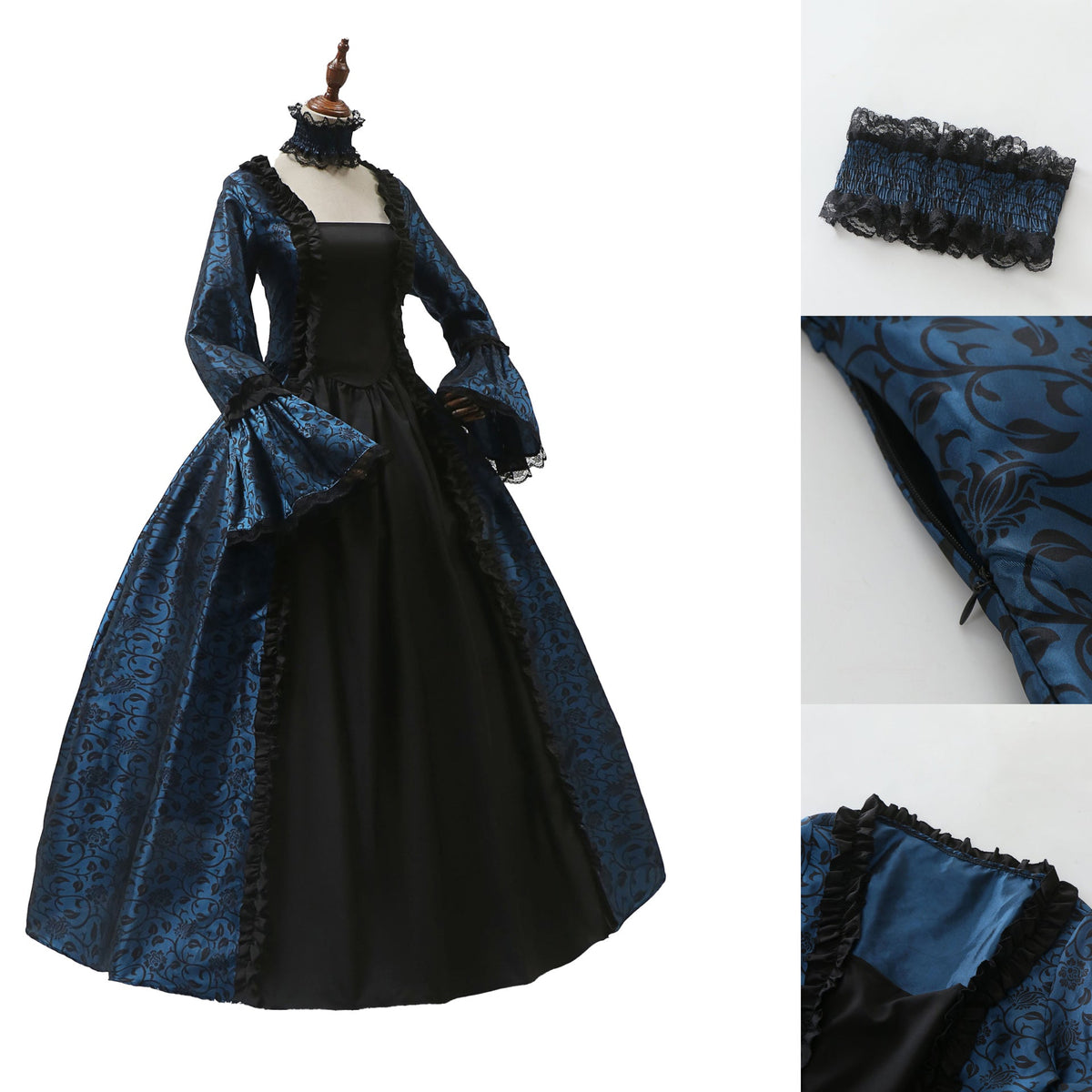 Halloween Victorian Retro Dress-5