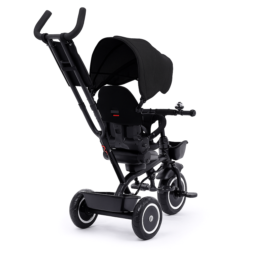 Foryourlittleone 6 in 1 Trike V3 - Black (9 months - 5 years)-4