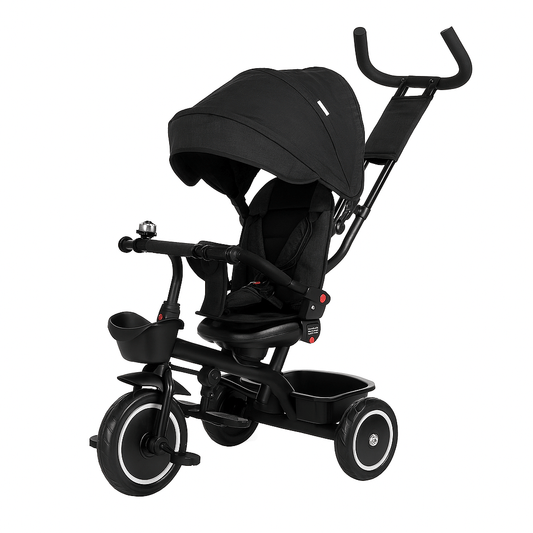 Foryourlittleone 6 in 1 Trike V3 - Black (9 months - 5 years)-0