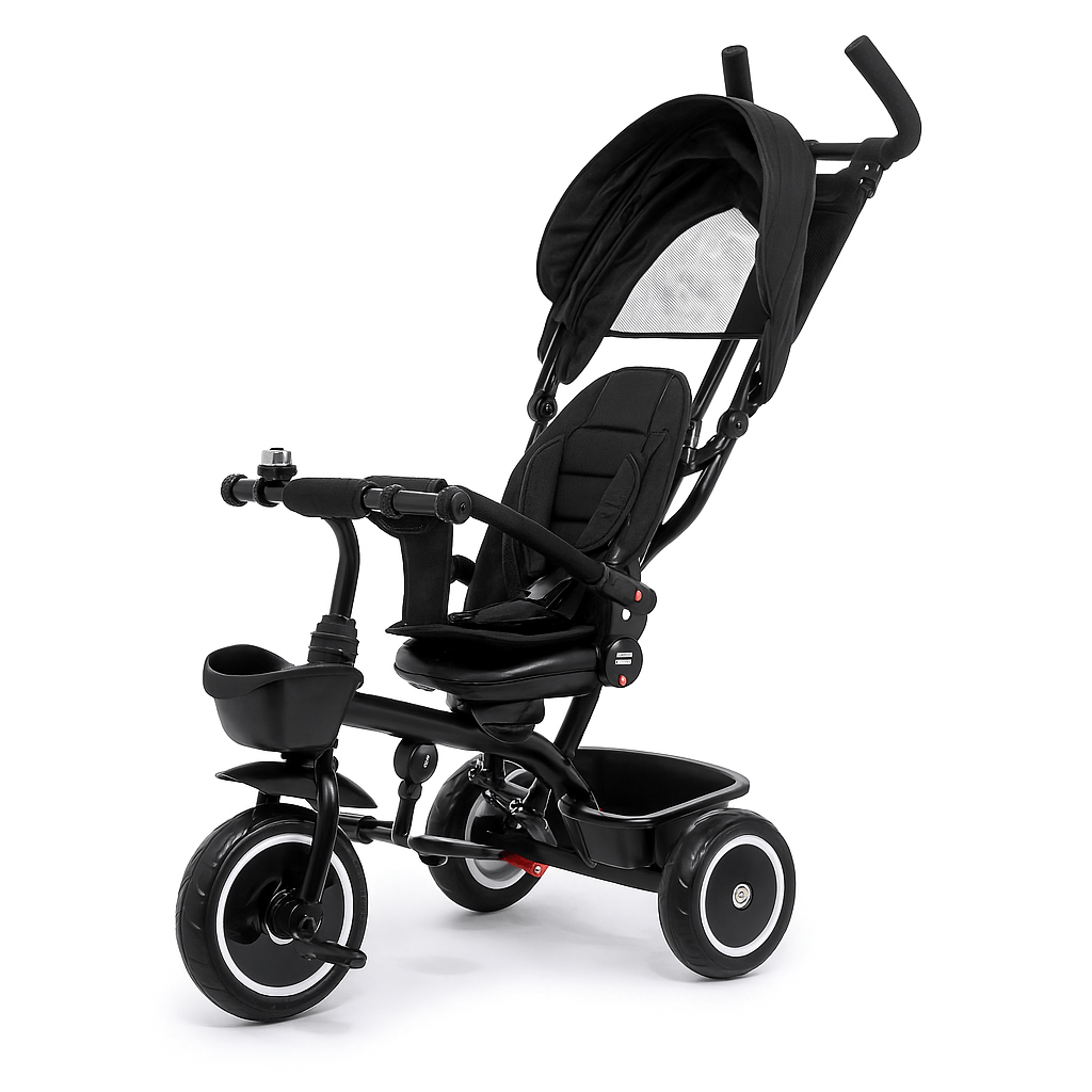 Foryourlittleone 6 in 1 Trike V3 - Black (9 months - 5 years)-3