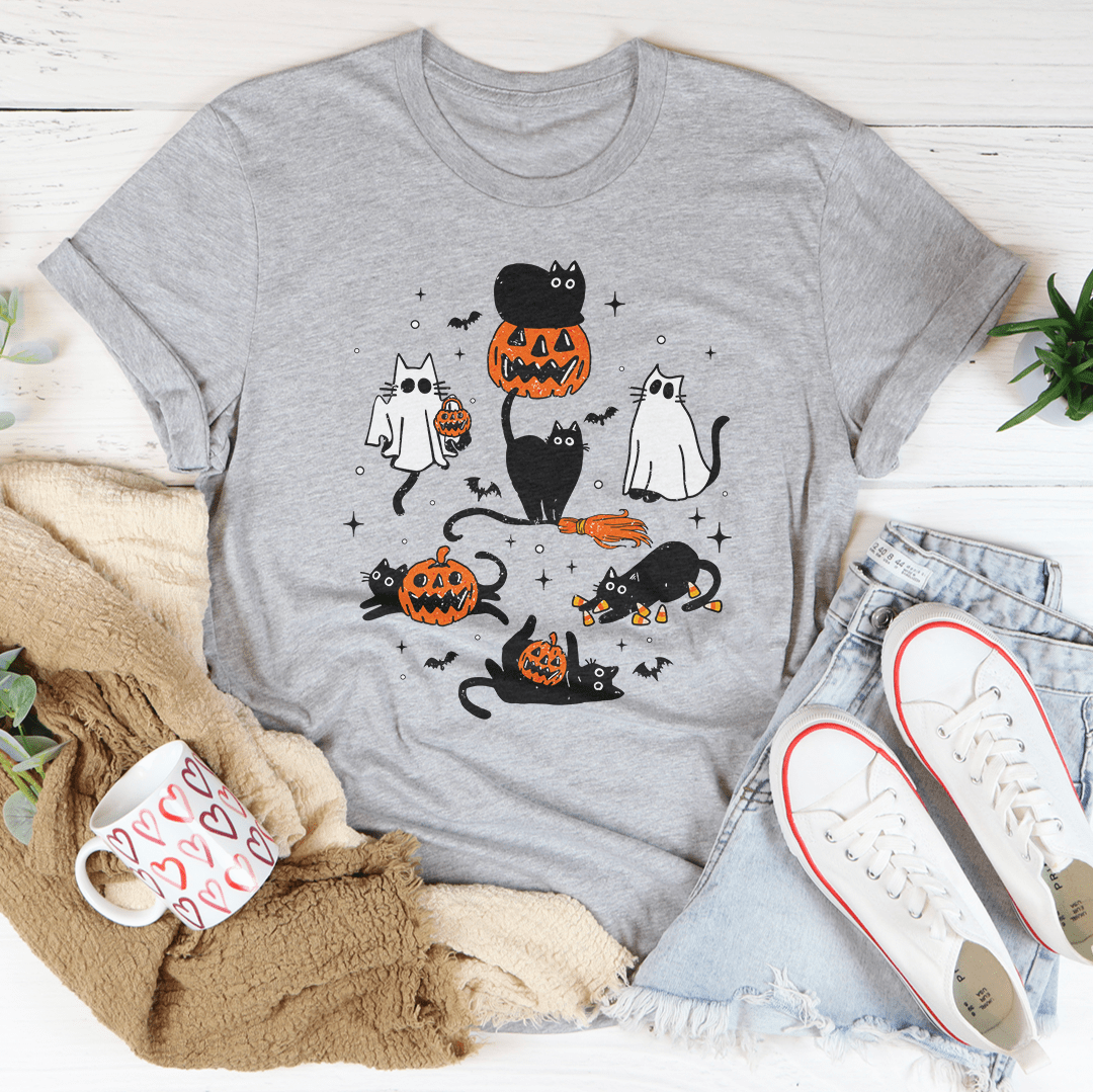 Halloween Cats Tee-3