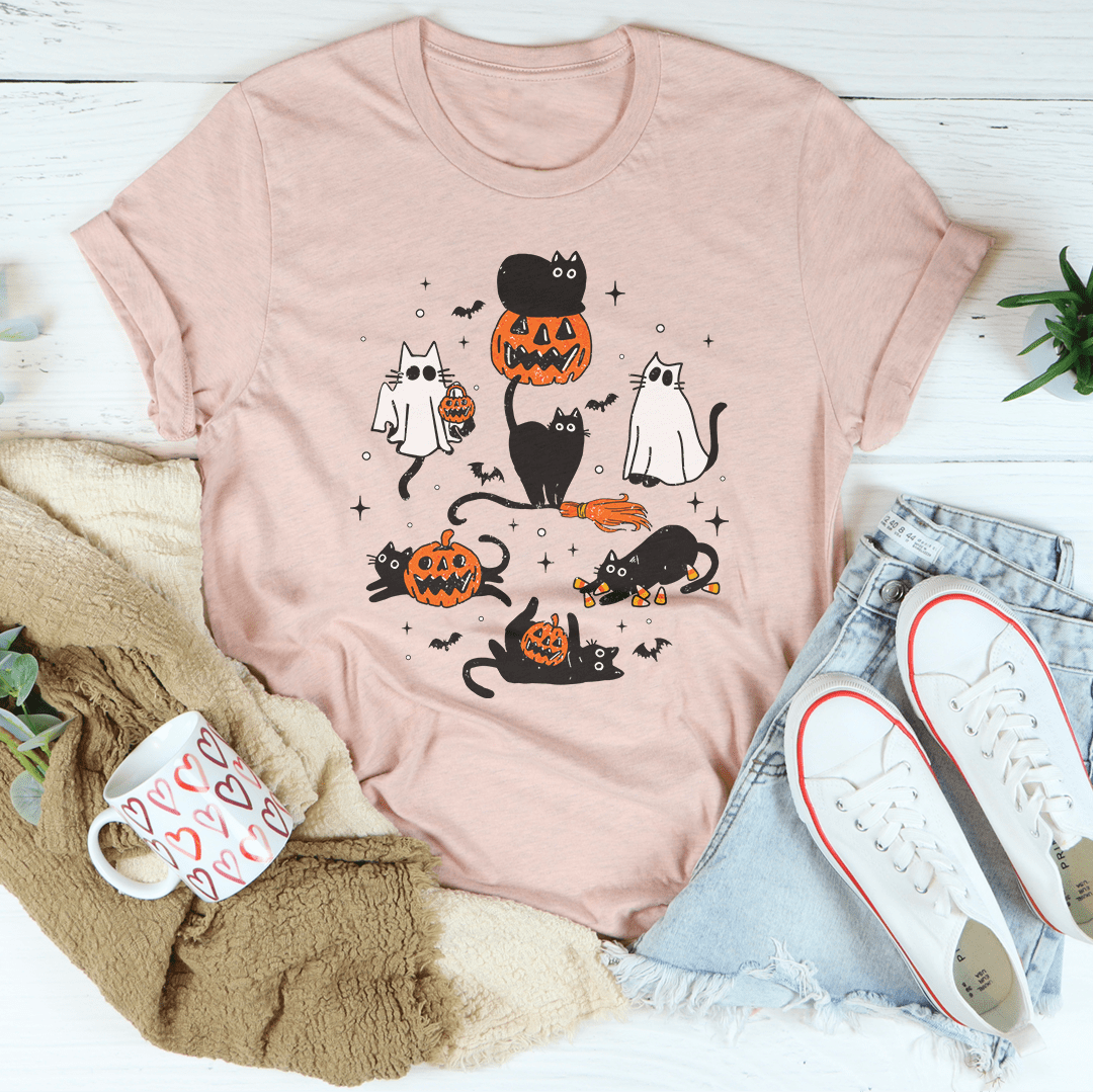 Halloween Cats Tee-1