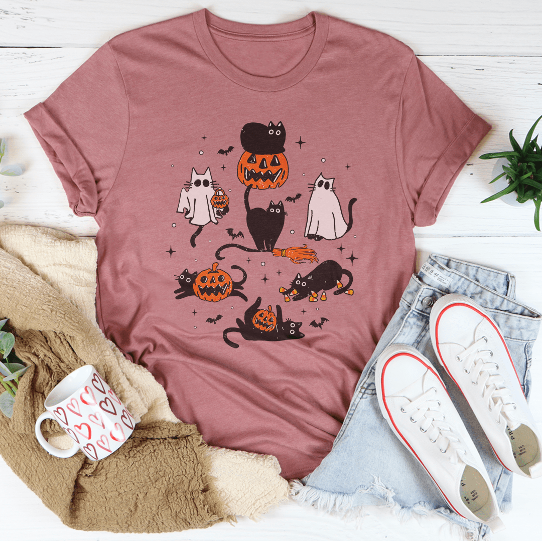 Halloween Cats Tee-0