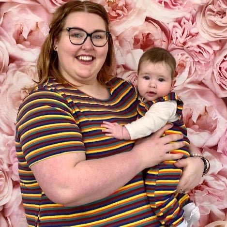Hazel Stripe Breastfeeding Top-2