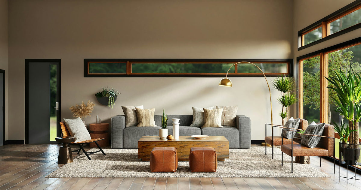 Warm modern interior — The Digital Den