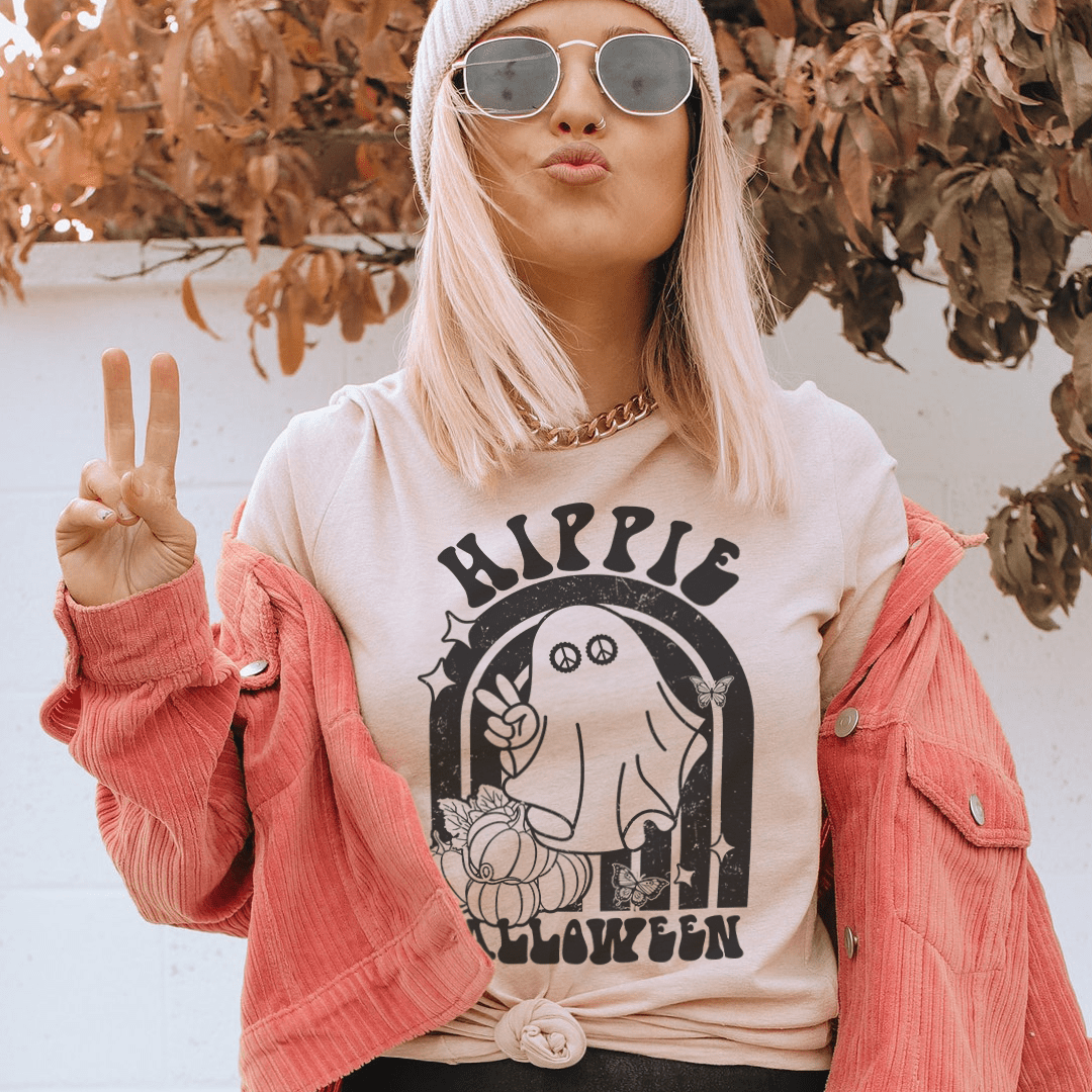 Hippie Halloween Tee-0