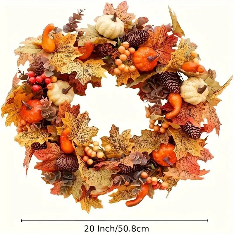 Halloween Harvest Wreath Decor-3