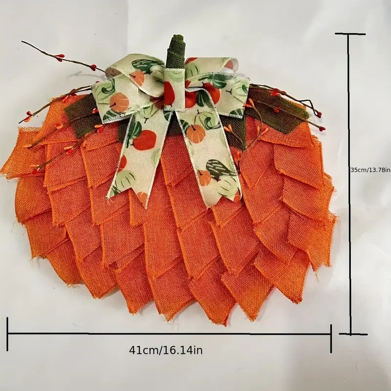 Halloween Pumpkin Wreath Door Decoration-2