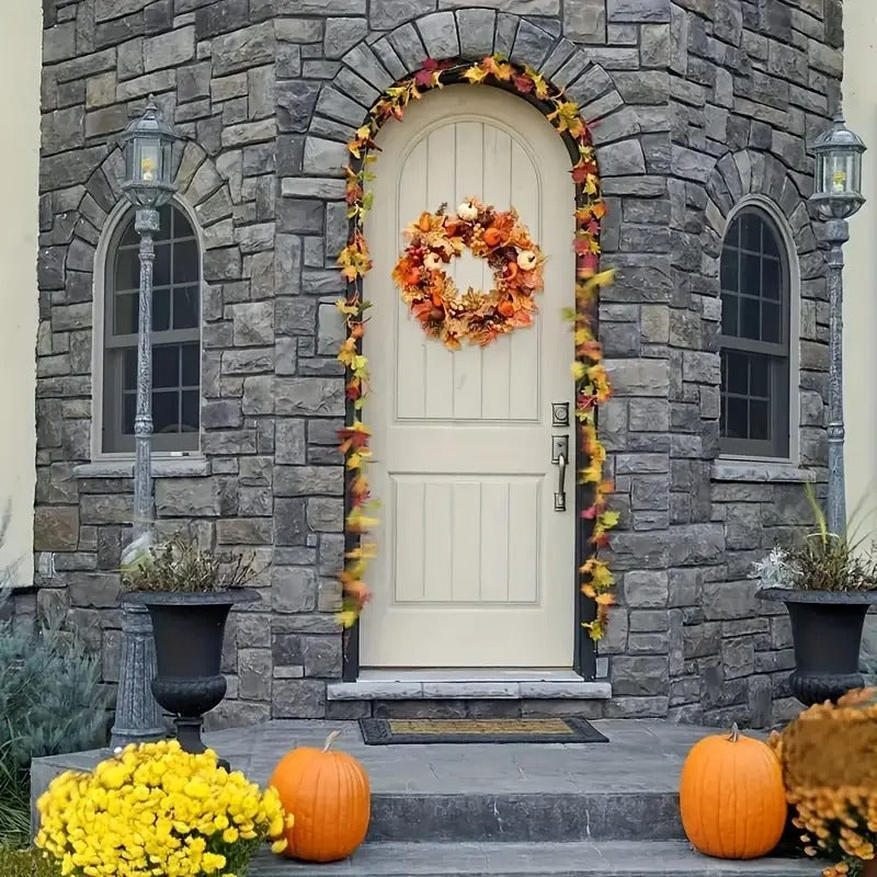 Halloween Harvest Wreath Decor-1