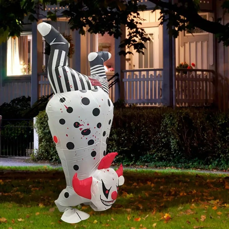 Halloween Inflatable Clown Set Battery-1