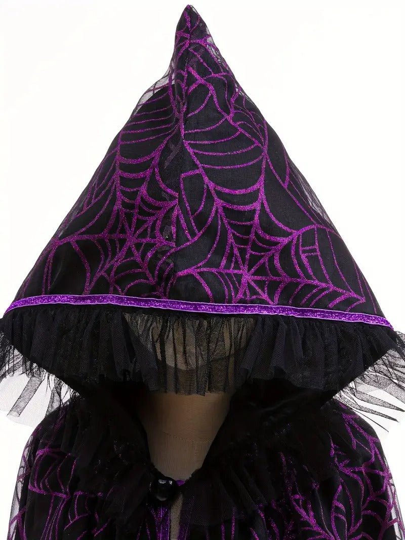 Halloween Hooded Cape Cloak for Girls-1