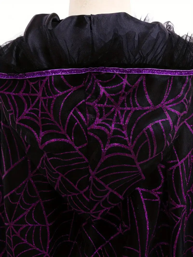Halloween Hooded Cape Cloak for Girls-2