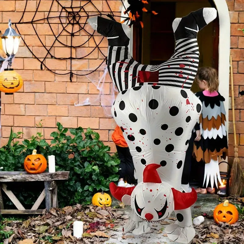 Halloween Inflatable Clown Set Battery-2