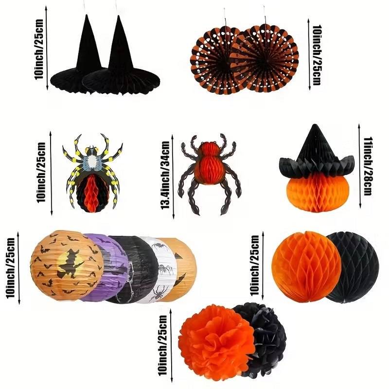 Halloween Party Decoration Set (16pcs)-3