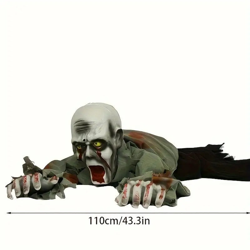 Halloween Crawling Zombie Animated Decoration-4