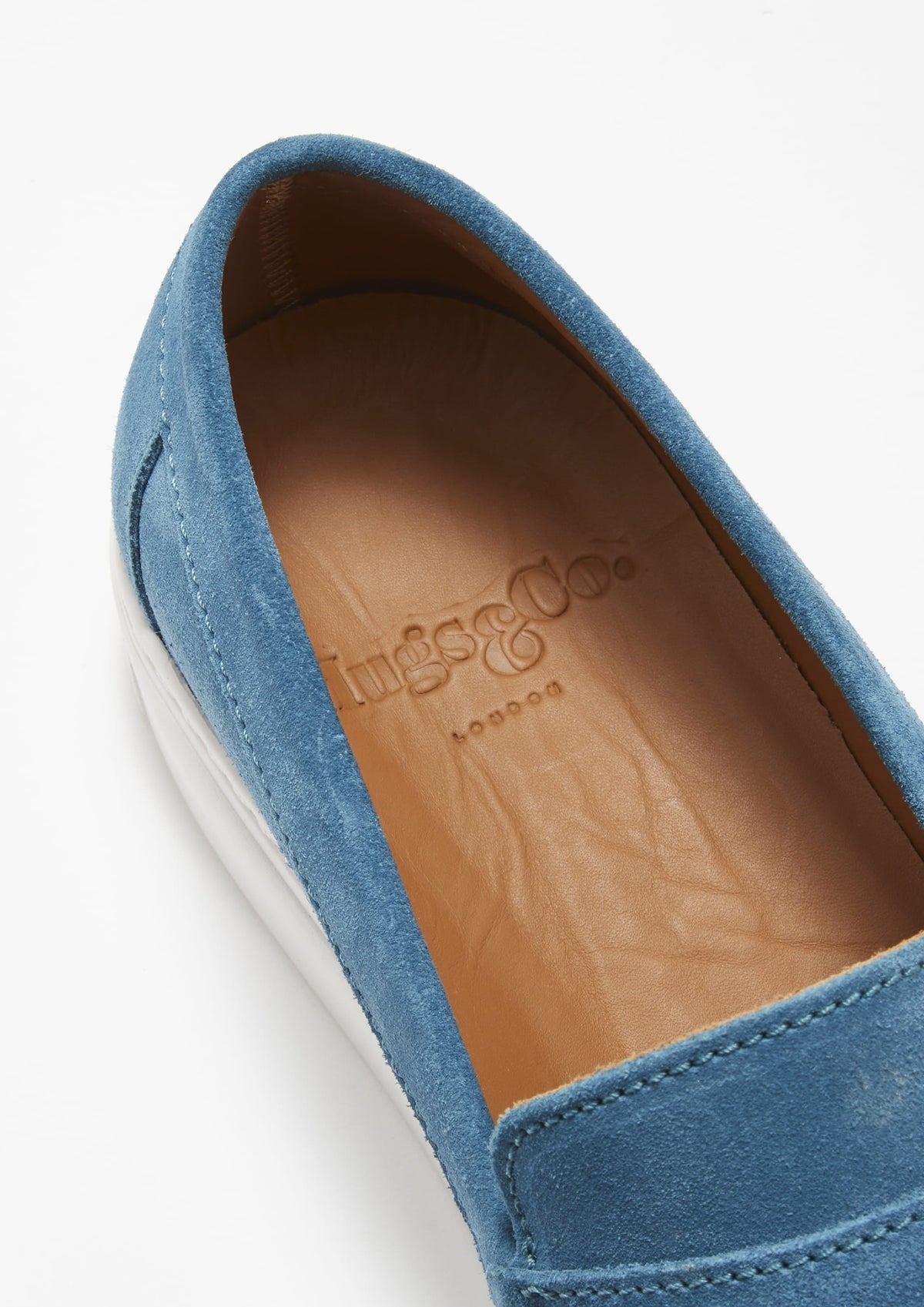 Slip-on Sneaker Loafers, petrol blue suede-4