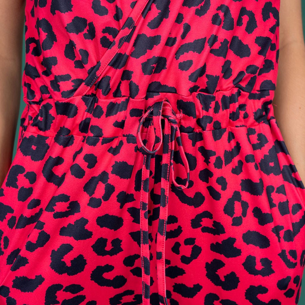 Red Leopard Breastfeeding Jumpsuit | Nursing Jumpsuit | MilkyMoon-3