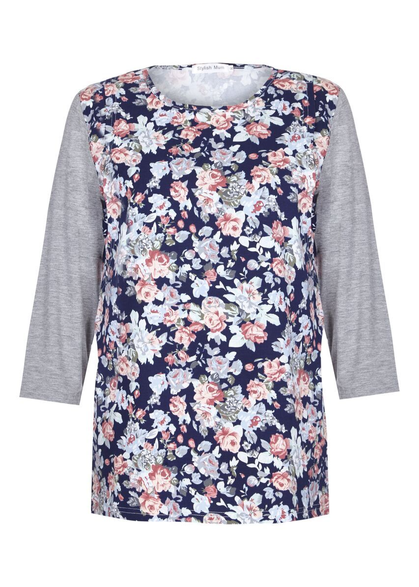 Freya Floral Breastfeeding Top-1