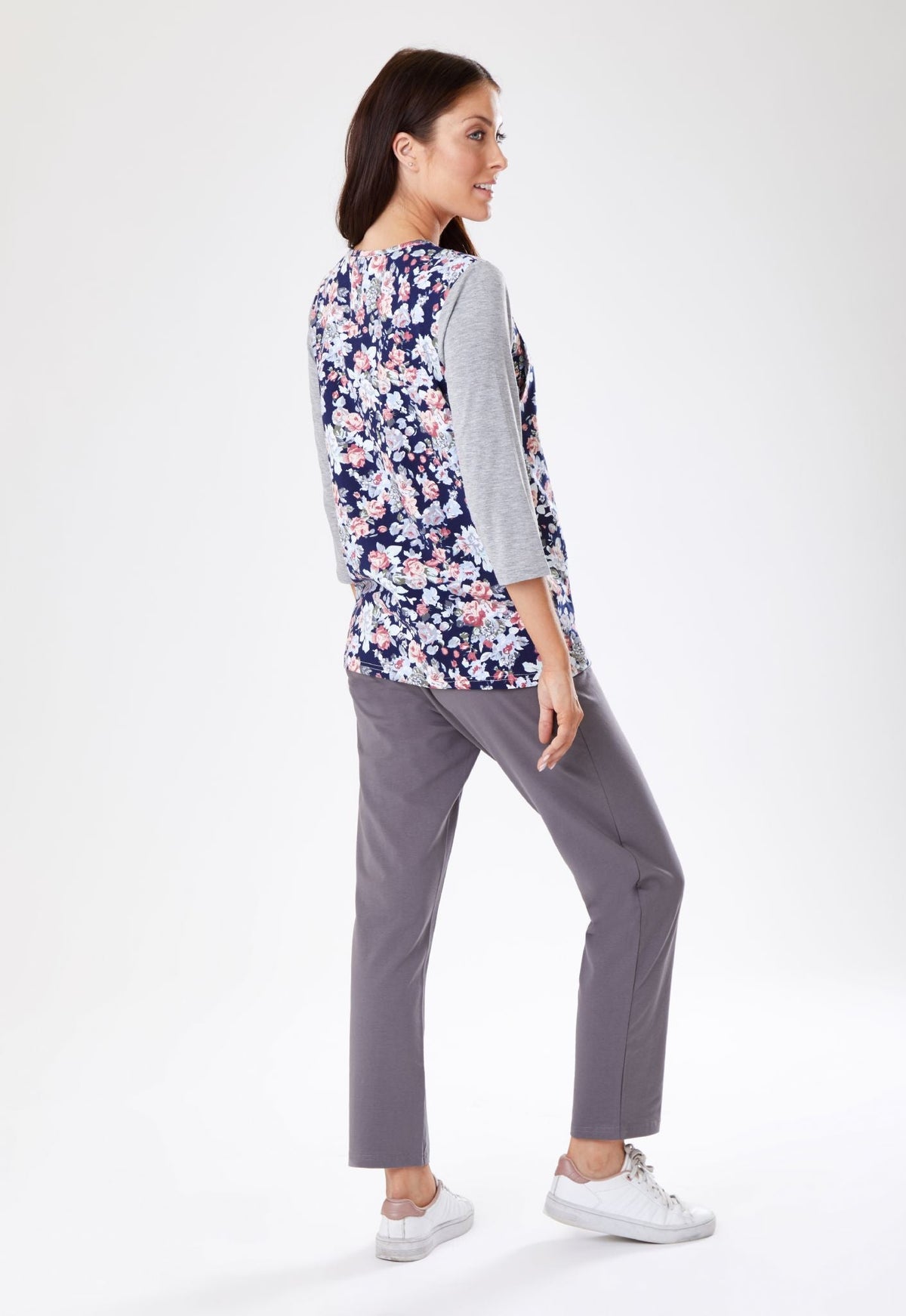 Freya Floral Breastfeeding Top-2